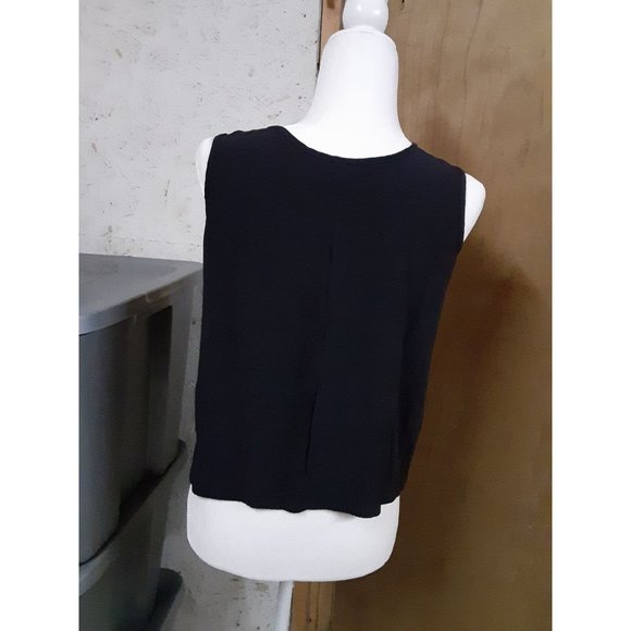 Studio C Tank Top Black Size Medium - Picture 2 of 3